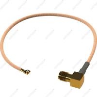 Антенный адаптер Uf.l-female (I P X) - 240мм -SMA-female угловой