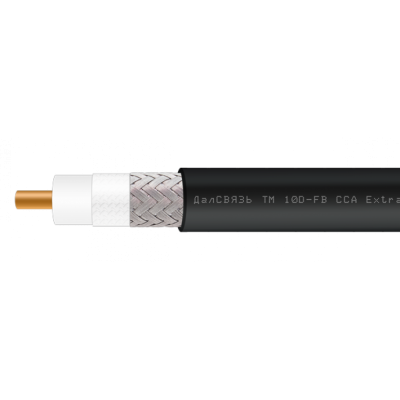 Кабель коаксиальный 10D-FB CCA PVC (черный)