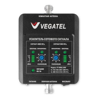 Репитер VEGATEL VT-900E/1800 (LED)