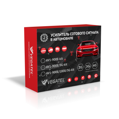 автомобильный репитер VEGATEL AV1-900E-kit